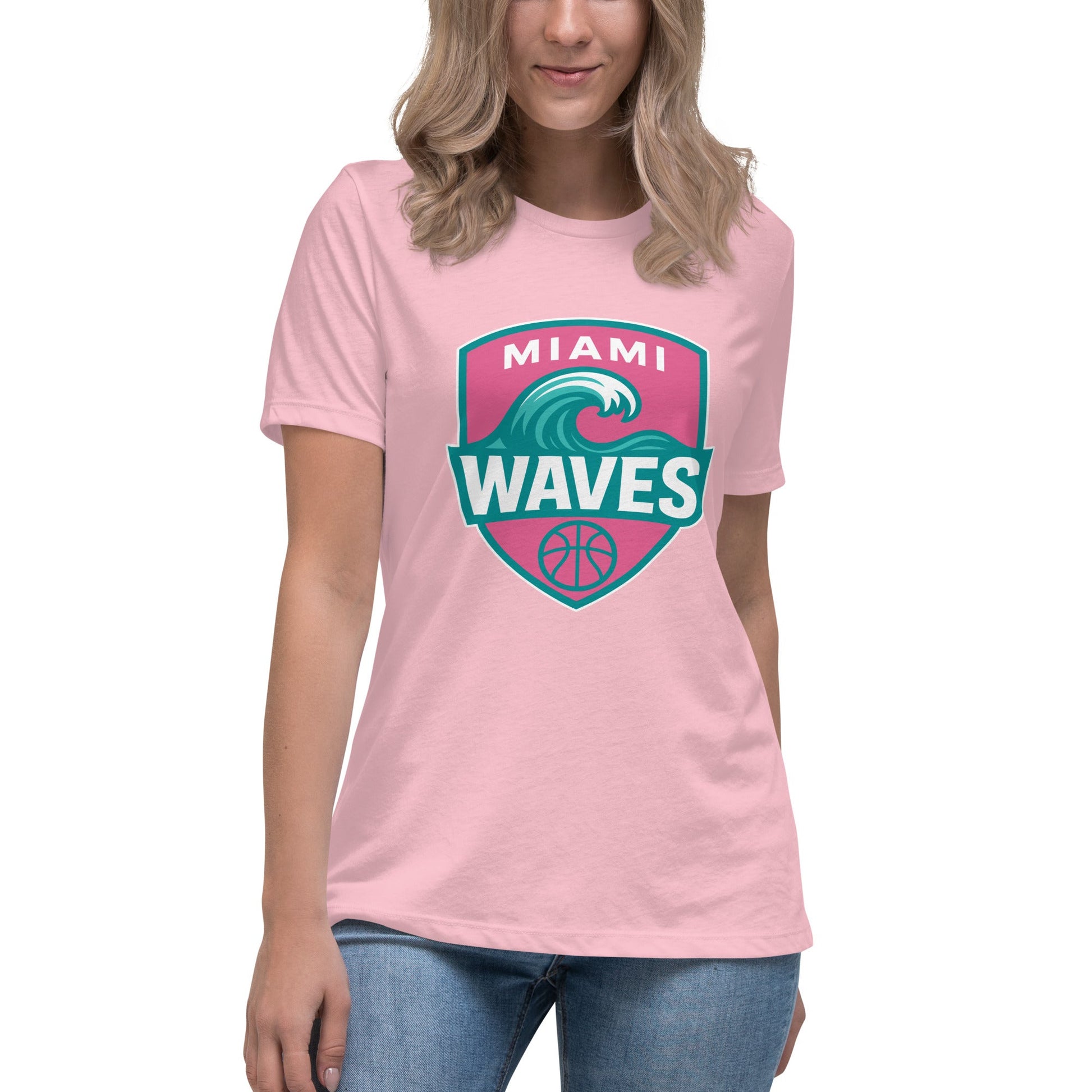 Performance | Women's Relaxed T Shirt | Miami Waves | Shield Logo