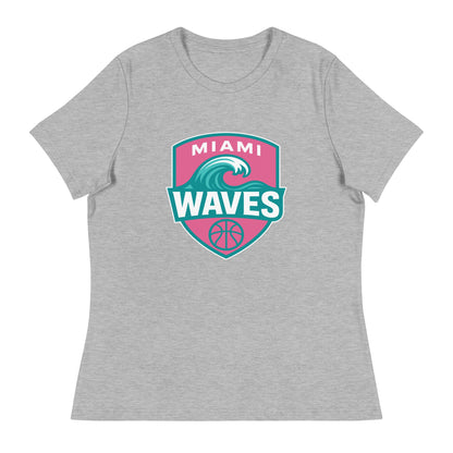 Performance | Women's Relaxed T Shirt | Miami Waves | Shield Logo