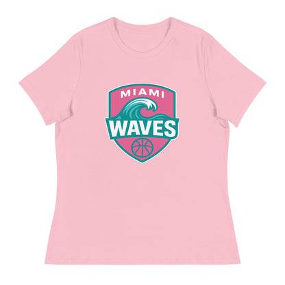 Performance | Women's Relaxed T Shirt | Miami Waves | Shield Logo