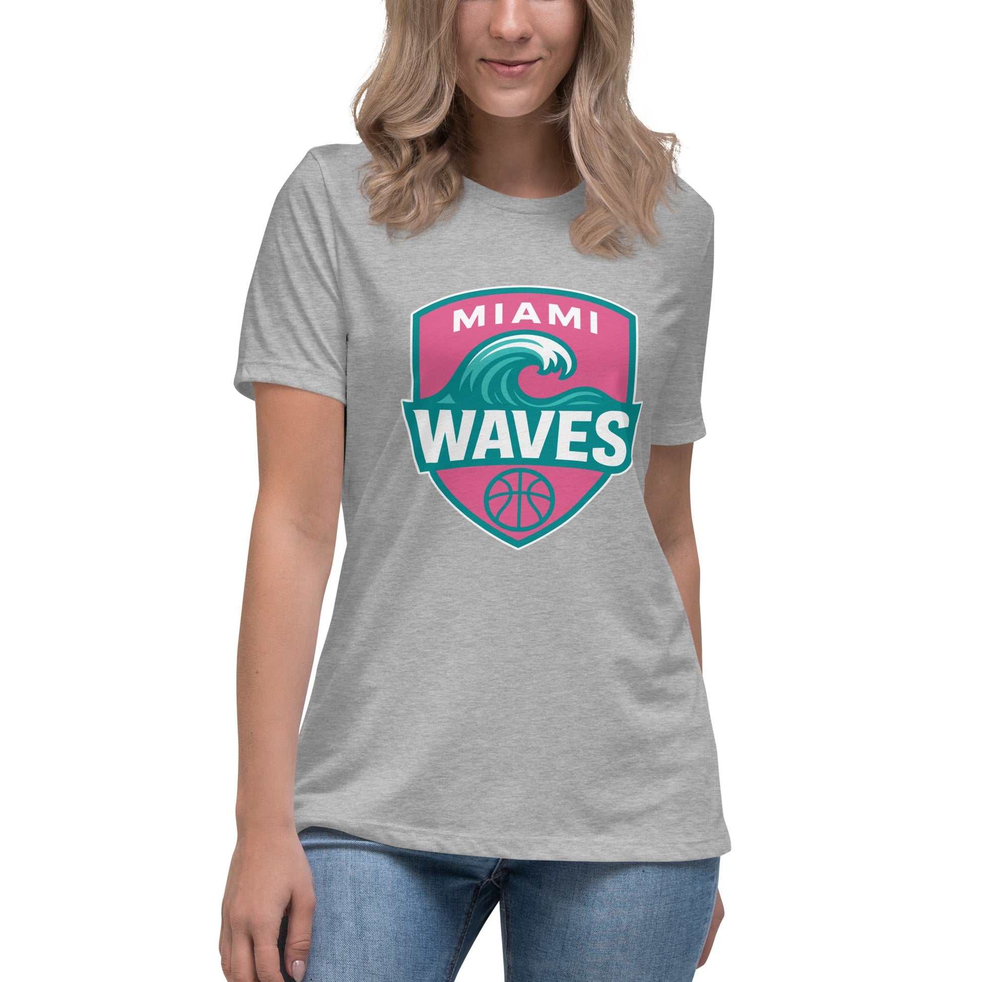Performance | Women's Relaxed T Shirt | Miami Waves | Shield Logo