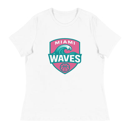 Performance | Women's Relaxed T Shirt | Miami Waves | Shield Logo