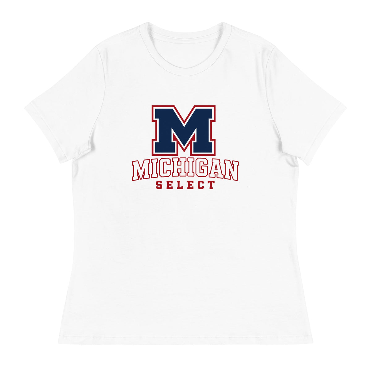 Performance | Women's Relaxed T Shirt | Michigan Select Baseball | Emblem Logo