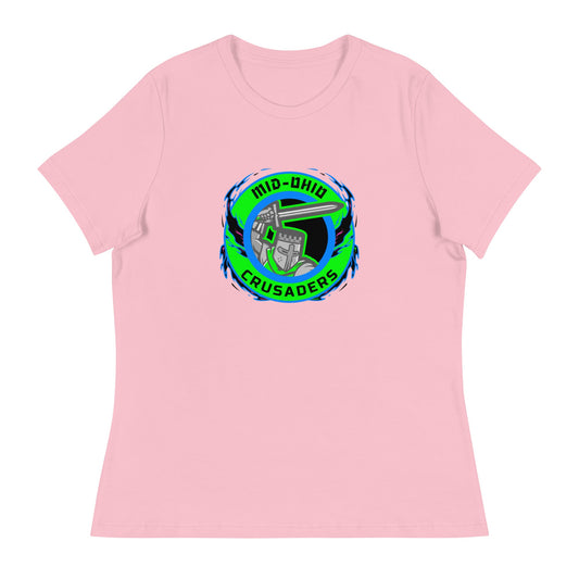 Performance | Women's Relaxed T Shirt | Mid Ohio Crusaders | Badge Logo