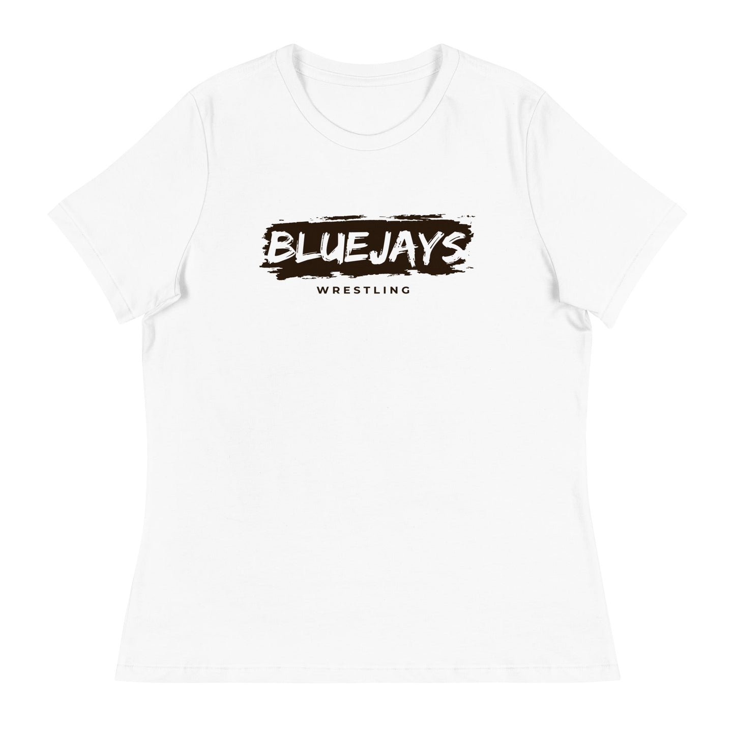 Performance | Women's Relaxed T Shirt | Middlesex Bluejays Wrestling | Script Logo