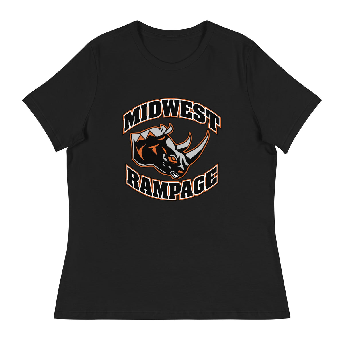 Performance | Women's Relaxed T Shirt | Midwest Rampage | Crest Logo