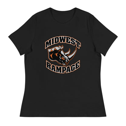 Performance | Women's Relaxed T Shirt | Midwest Rampage | Crest Logo
