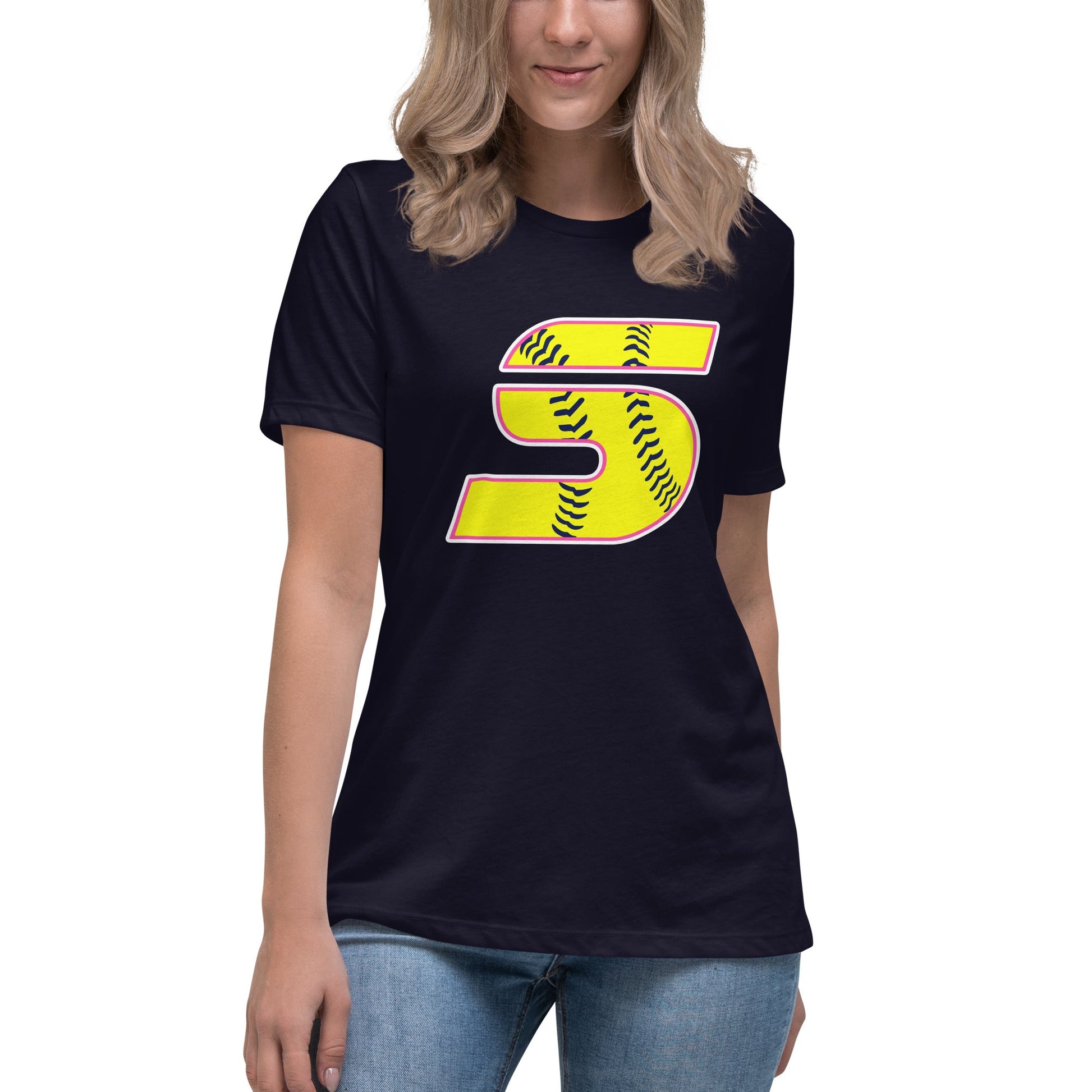 Performance | Women's Relaxed T Shirt | Midwest Swing Softball | Classic Logo