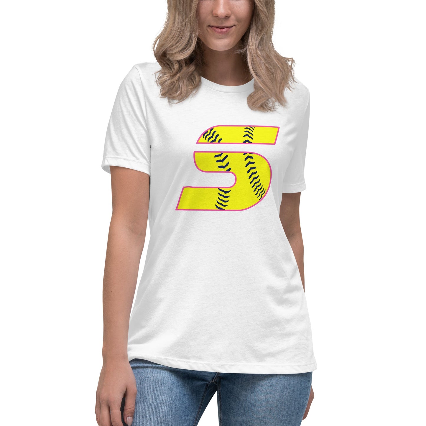 Performance | Women's Relaxed T Shirt | Midwest Swing Softball | Classic Logo
