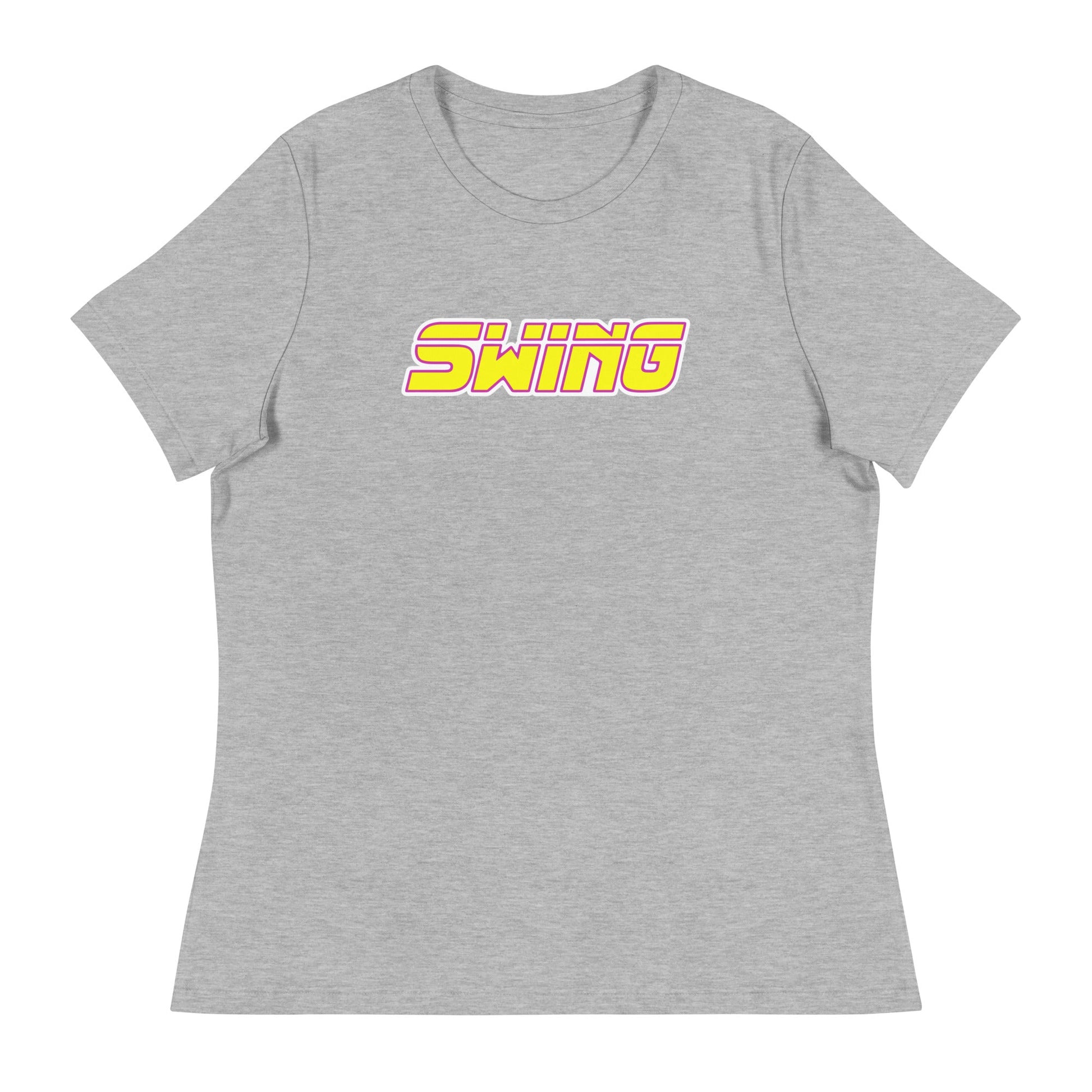 Performance | Women's Relaxed T Shirt | Midwest Swing Softball | Mark Logo