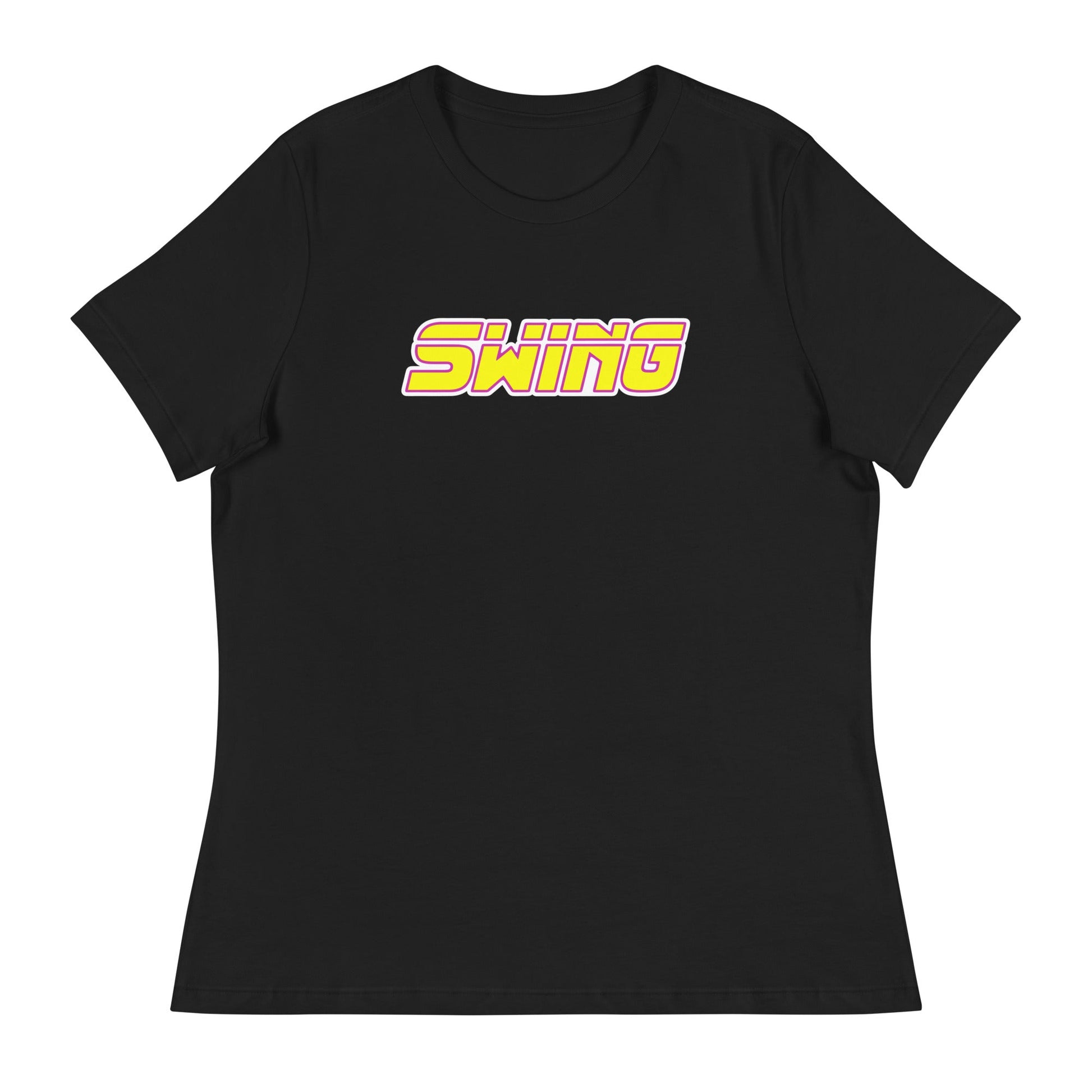 Performance | Women's Relaxed T Shirt | Midwest Swing Softball | Mark Logo