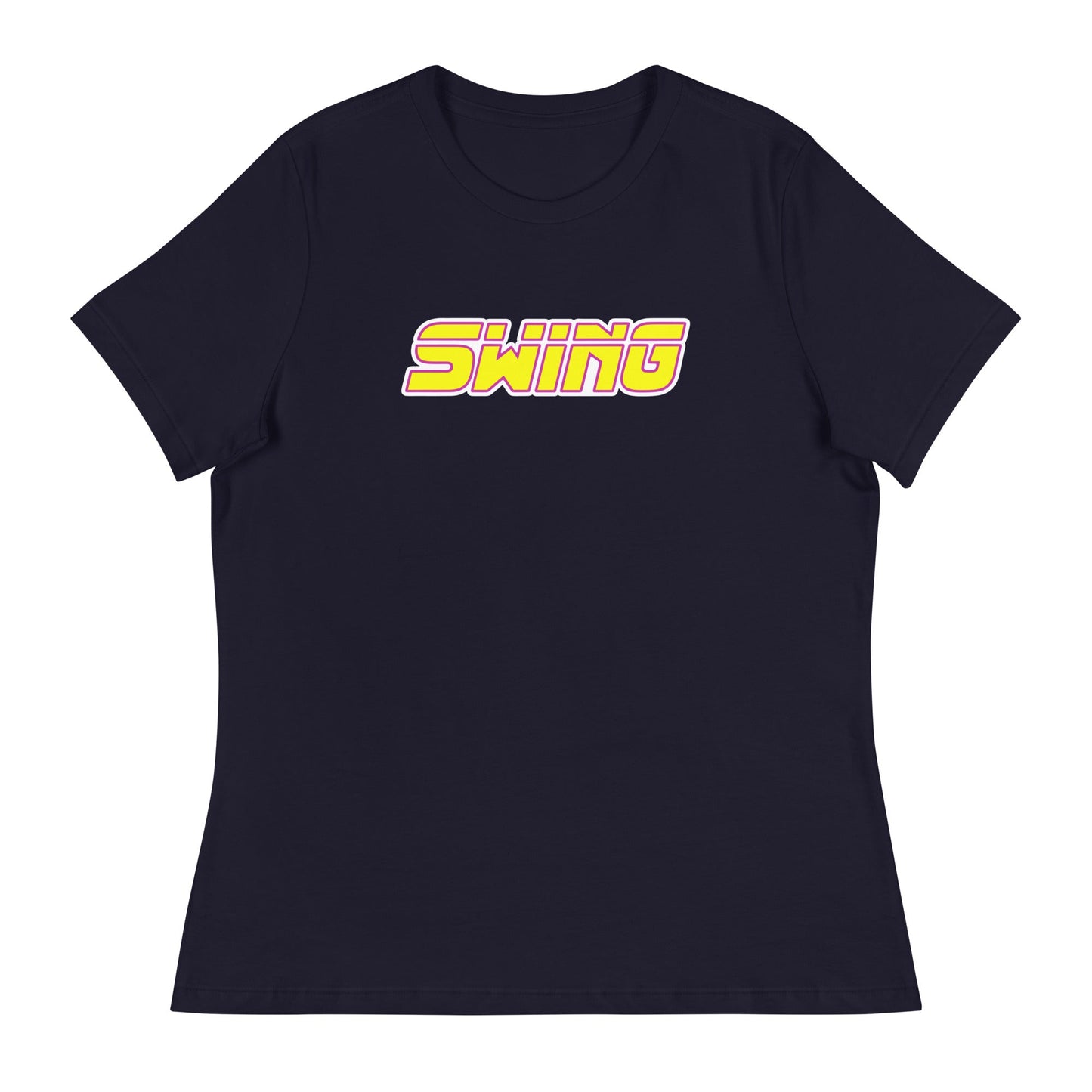 Performance | Women's Relaxed T Shirt | Midwest Swing Softball | Mark Logo