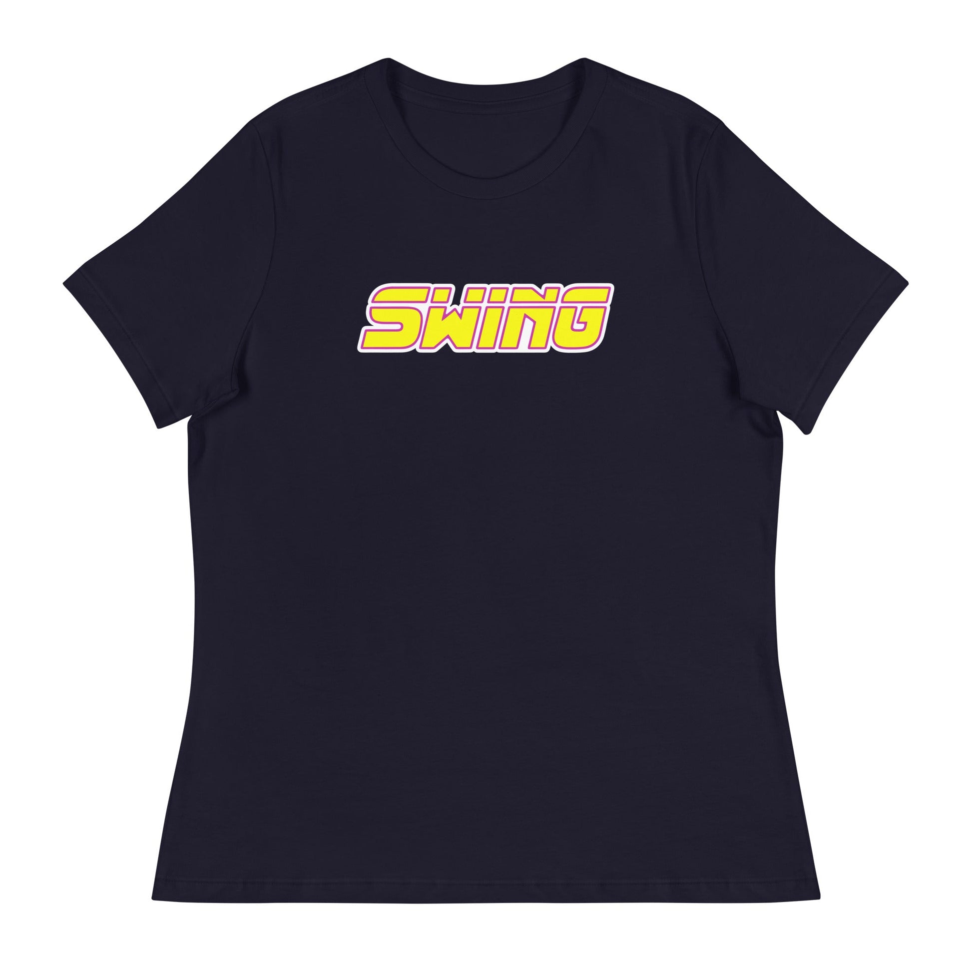Performance | Women's Relaxed T Shirt | Midwest Swing Softball | Mark Logo