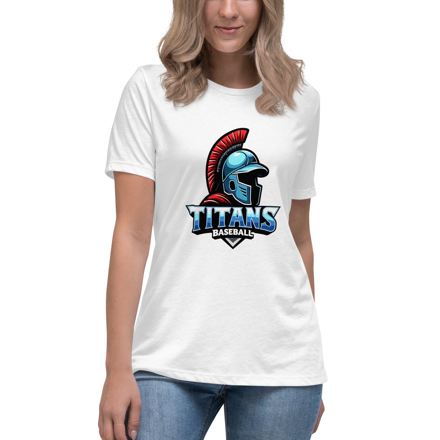 Performance | Women's Relaxed T Shirt | Mighty Titans Baseball | Crest Logo