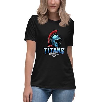Performance | Women's Relaxed T Shirt | Mighty Titans Baseball | Crest Logo