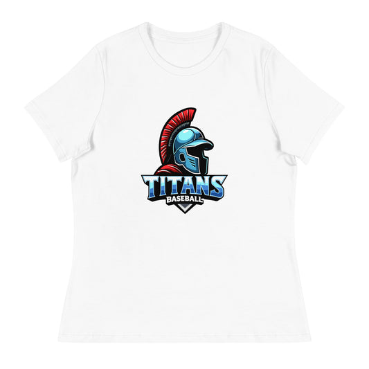Performance | Women's Relaxed T Shirt | Mighty Titans Baseball | Crest Logo