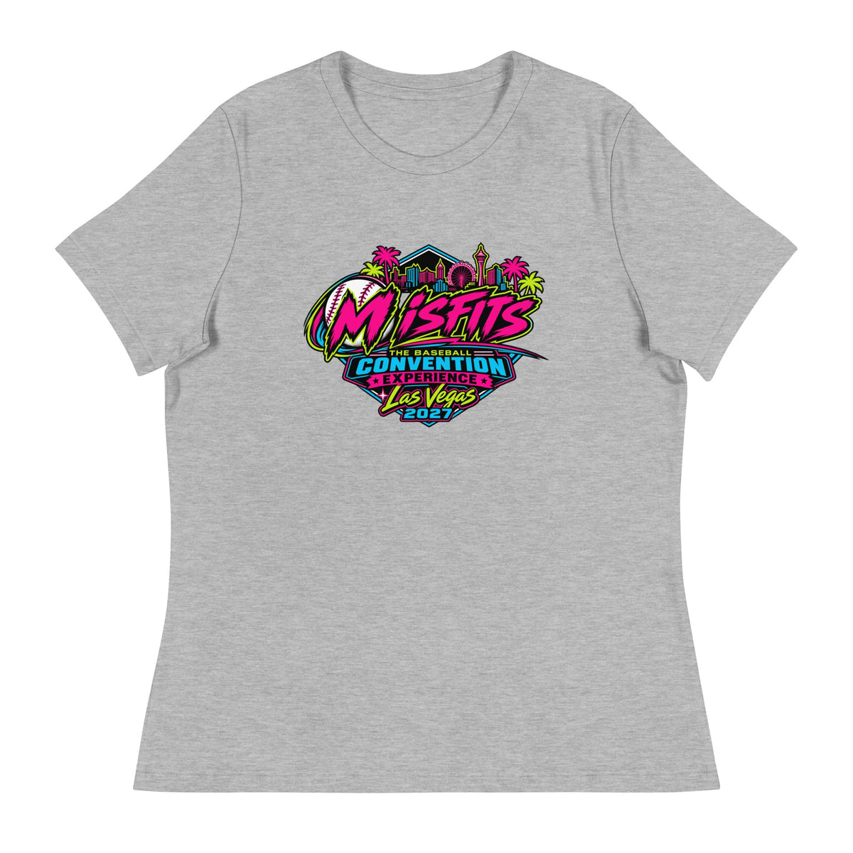 Performance | Women's Relaxed T Shirt | Misfits Baseball | Crest Logo