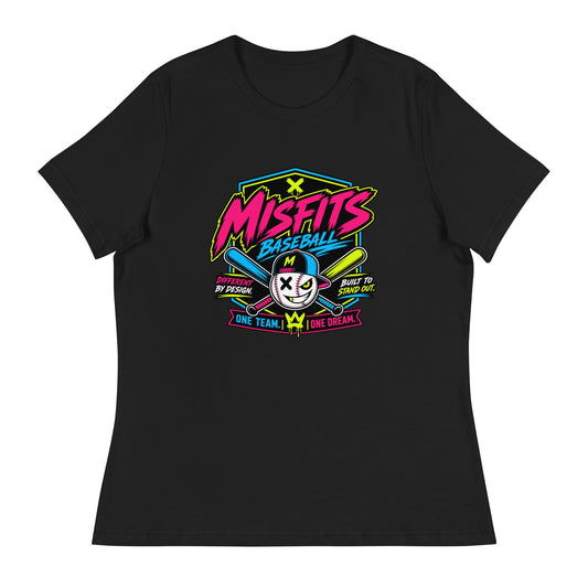 Performance | Women's Relaxed T Shirt | Misfits Baseball | Valor Logo