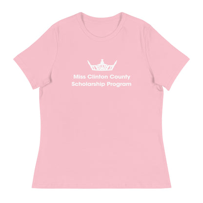 Performance | Women's Relaxed T Shirt | Miss Clinton County Scholarship Program | Alt Logo