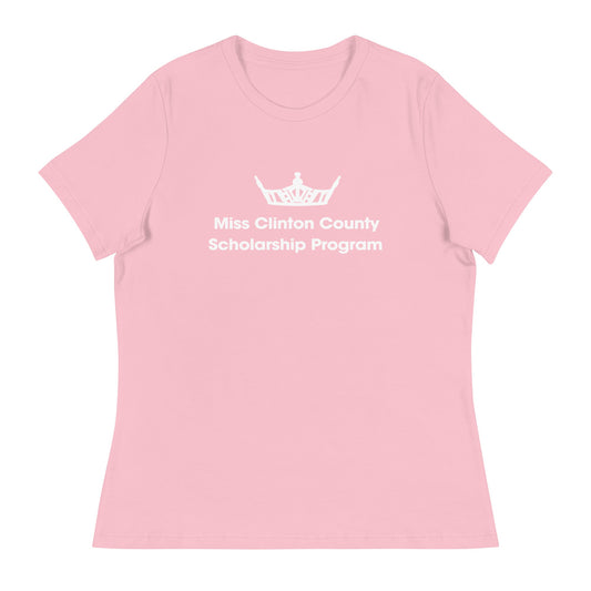 Performance | Women's Relaxed T Shirt | Miss Clinton County Scholarship Program | Alt Logo