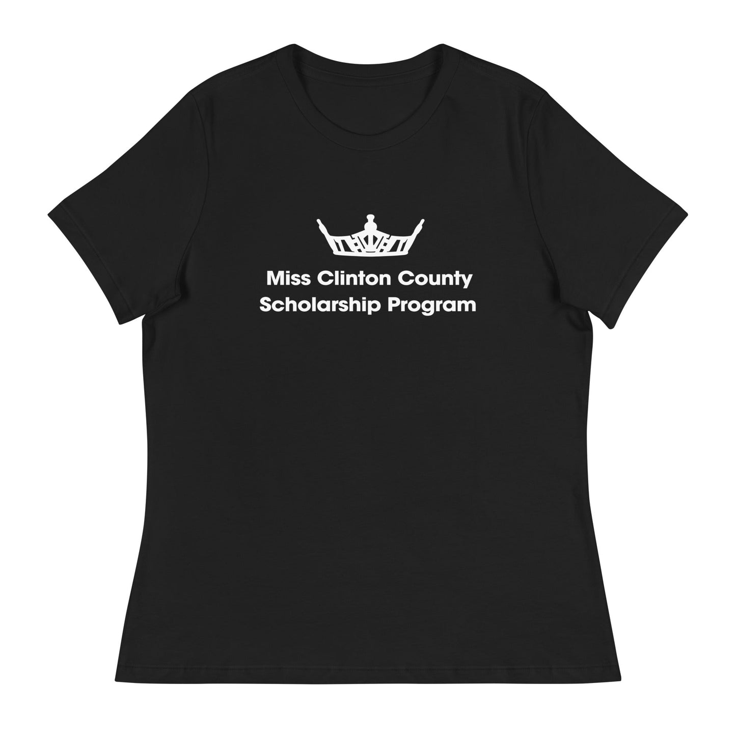 Performance | Women's Relaxed T Shirt | Miss Clinton County Scholarship Program | Alt Logo