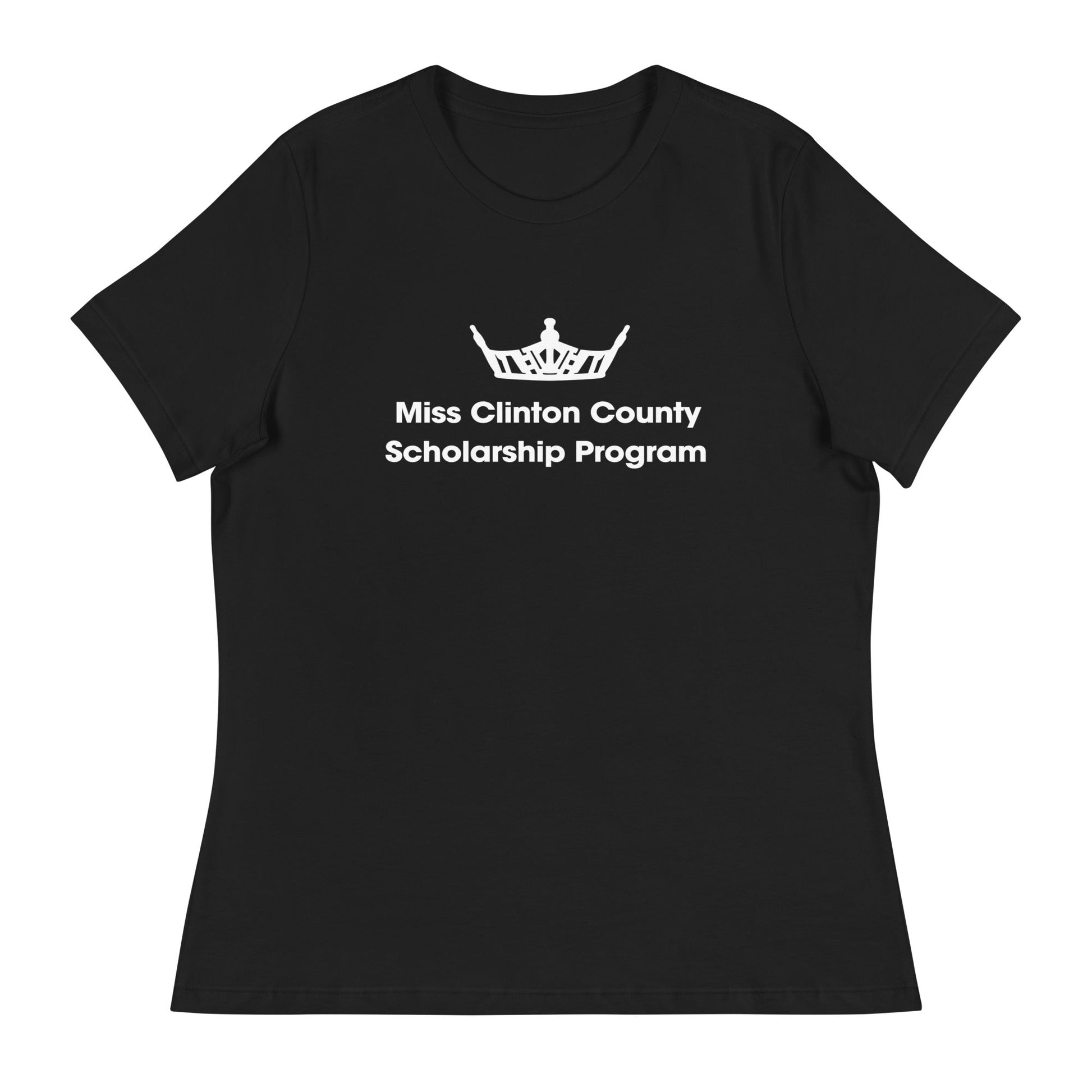 Performance | Women's Relaxed T Shirt | Miss Clinton County Scholarship Program | Alt Logo