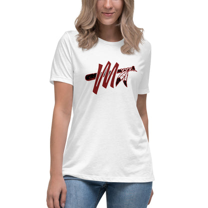 Performance | Women's Relaxed T Shirt | Mohawks | M - Mark Logo