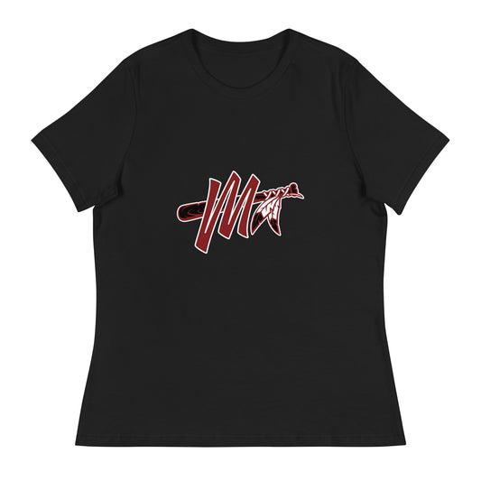 Performance | Women's Relaxed T Shirt | Mohawks | M - Mark Logo