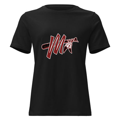 Performance | Women's Relaxed T Shirt | Mohawks | M - Mark Logo