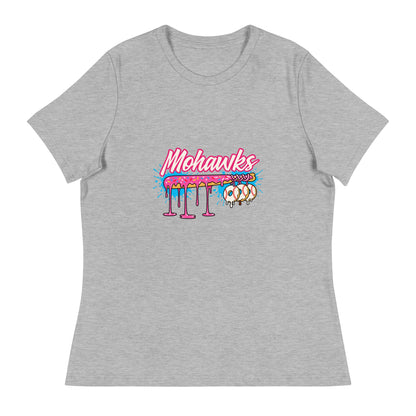Performance | Women's Relaxed T Shirt | Mohawks | Pink Batters Logo
