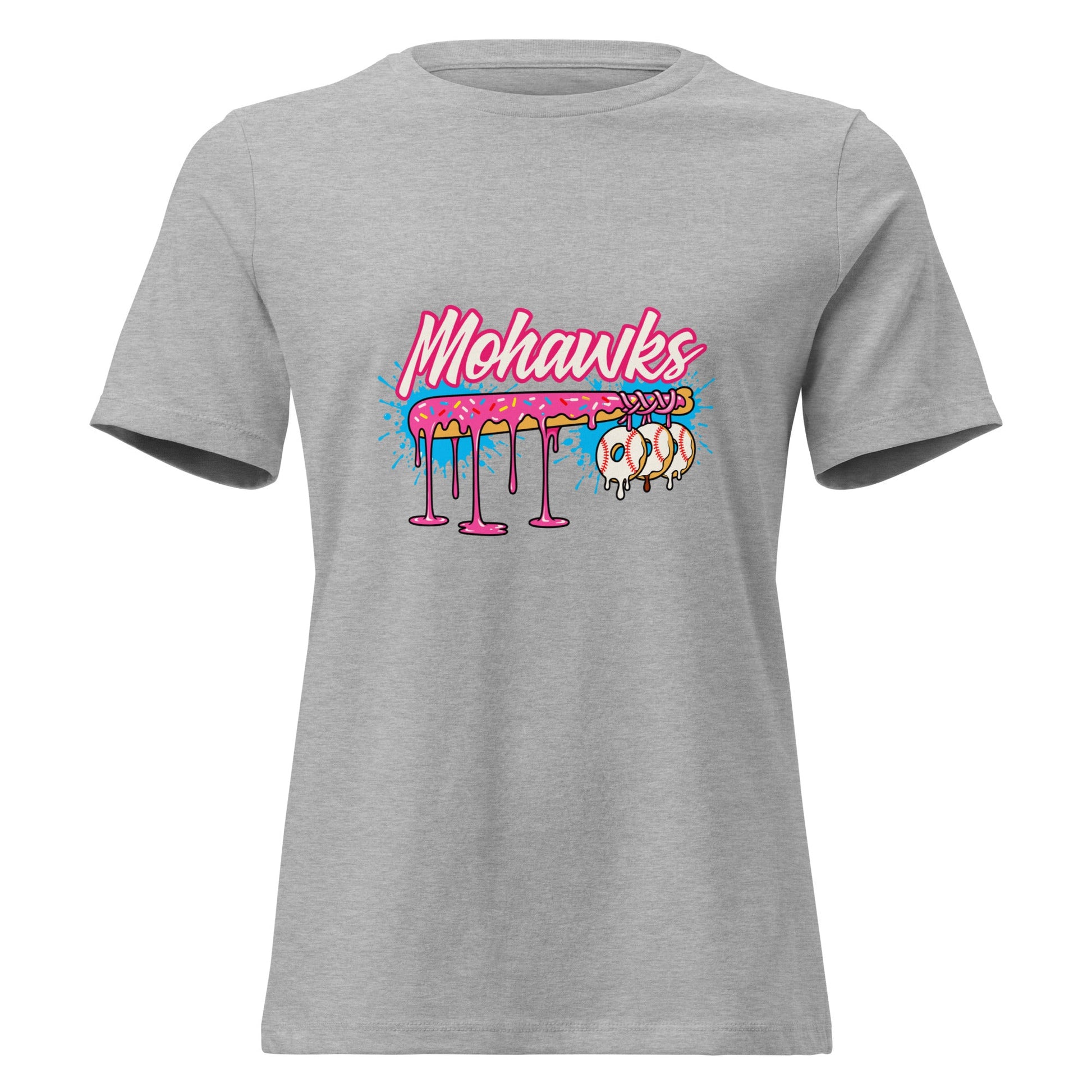 Performance | Women's Relaxed T Shirt | Mohawks | Pink Batters Logo