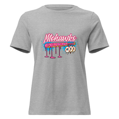 Performance | Women's Relaxed T Shirt | Mohawks | Pink Batters Logo