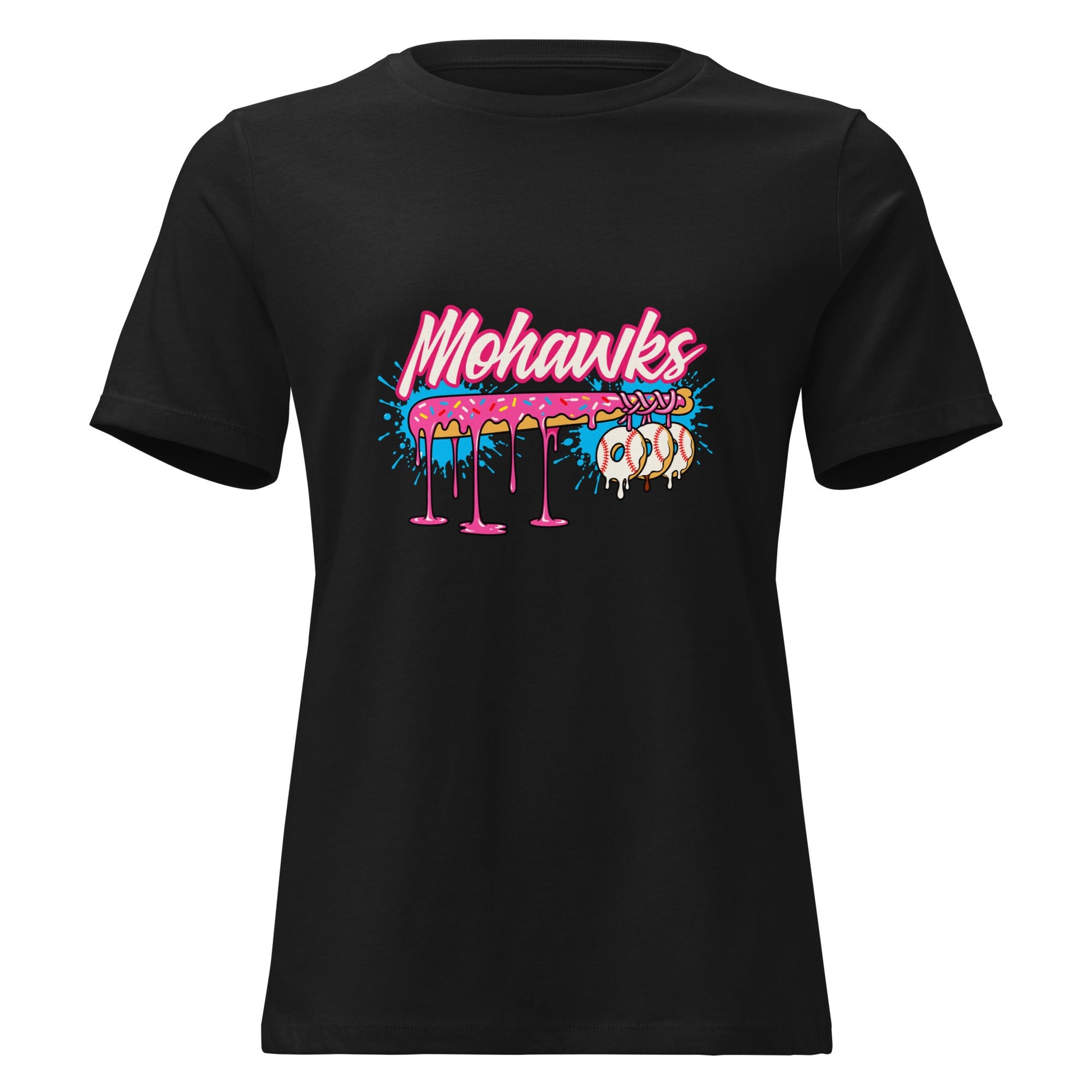 Performance | Women's Relaxed T Shirt | Mohawks | Pink Batters Logo