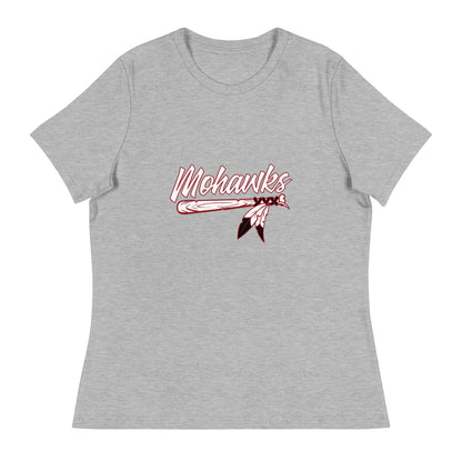 Performance | Women's Relaxed T Shirt | Mohawks | Victory Feather Logo