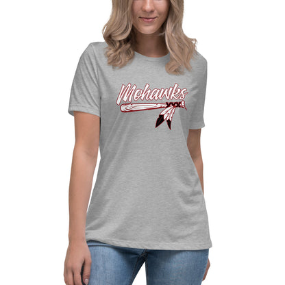 Performance | Women's Relaxed T Shirt | Mohawks | Victory Feather Logo