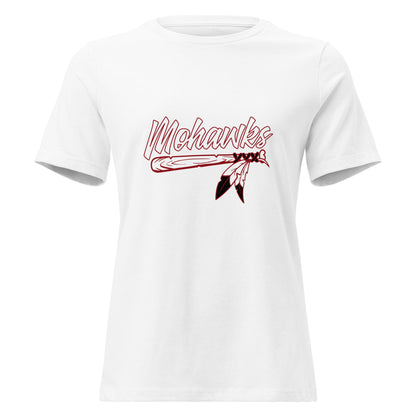 Performance | Women's Relaxed T Shirt | Mohawks | Victory Feather Logo