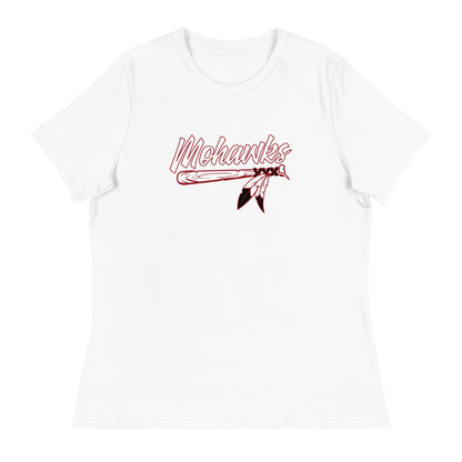 Performance | Women's Relaxed T Shirt | Mohawks | Victory Feather Logo