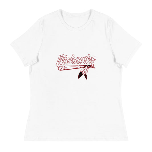 Performance | Women's Relaxed T Shirt | Mohawks | Victory Feather Logo