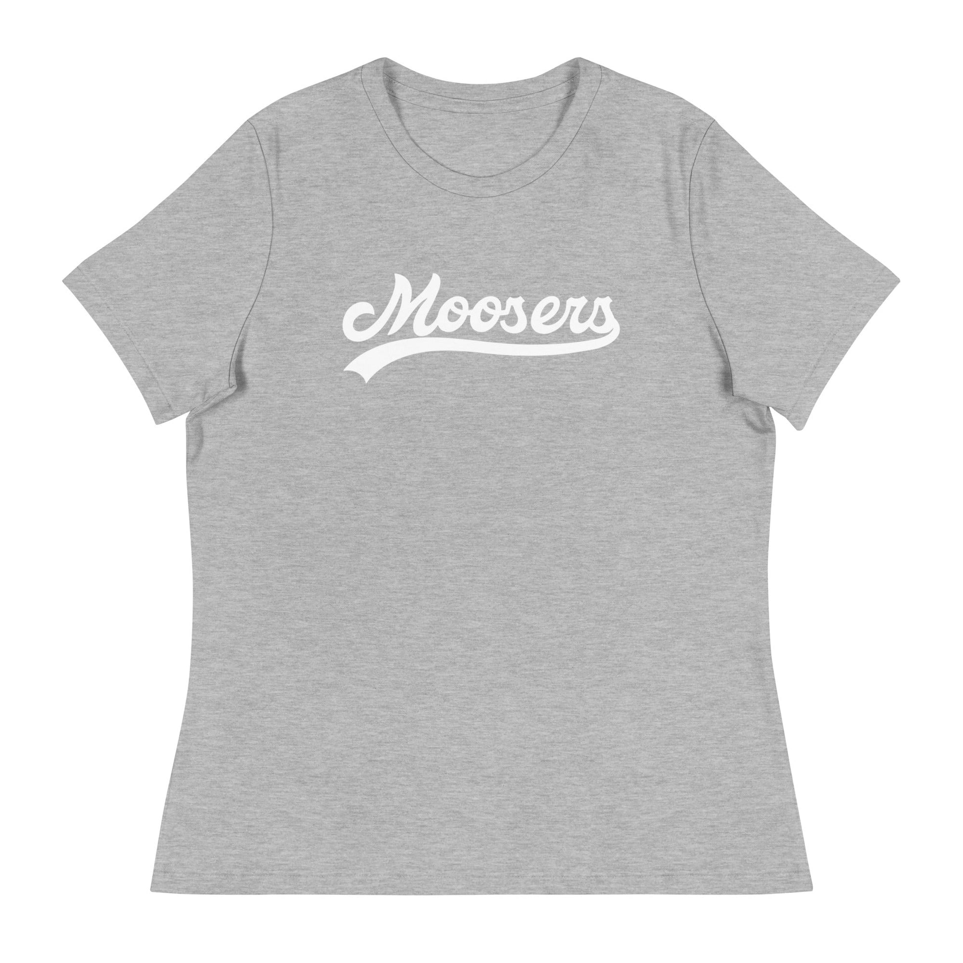 Performance | Women's Relaxed T Shirt | Moosers | Athletic Script Logo