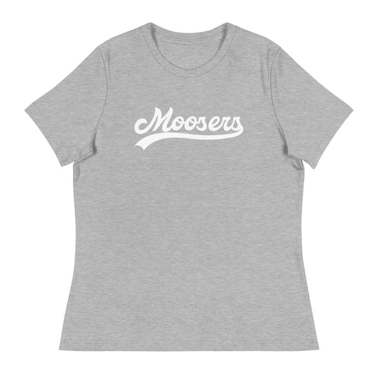 Performance | Women's Relaxed T Shirt | Moosers | Athletic Script Logo
