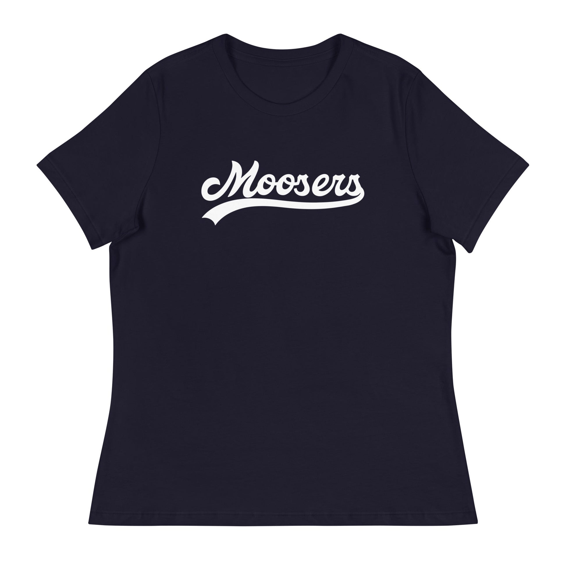 Performance | Women's Relaxed T Shirt | Moosers | Athletic Script Logo