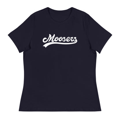 Performance | Women's Relaxed T Shirt | Moosers | Athletic Script Logo