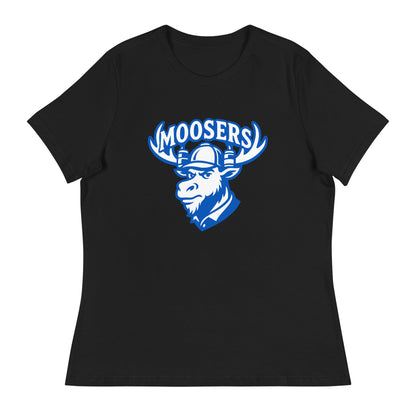 Performance | Women's Relaxed T Shirt | Moosers | Mascot Logo