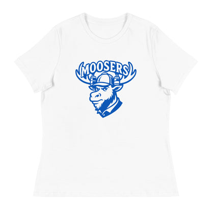 Performance | Women's Relaxed T Shirt | Moosers | Mascot Logo