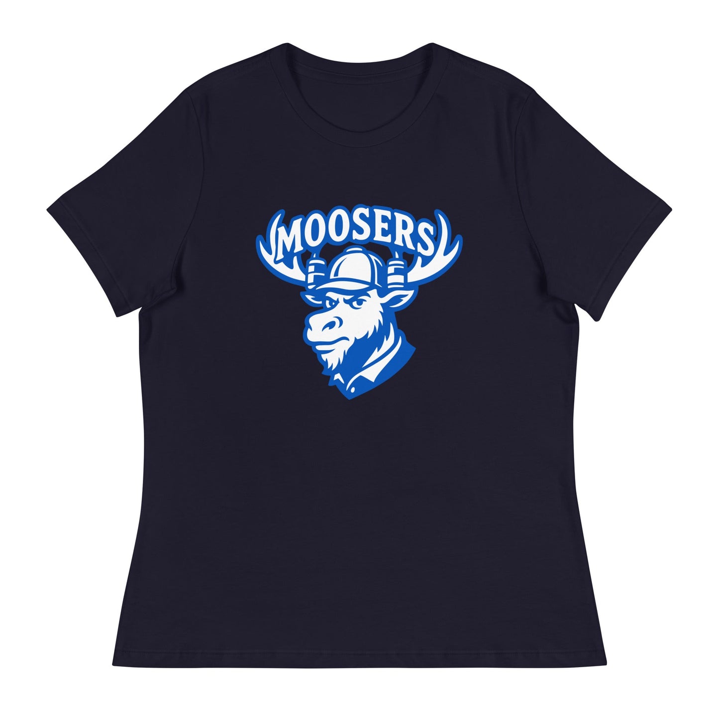 Performance | Women's Relaxed T Shirt | Moosers | Mascot Logo