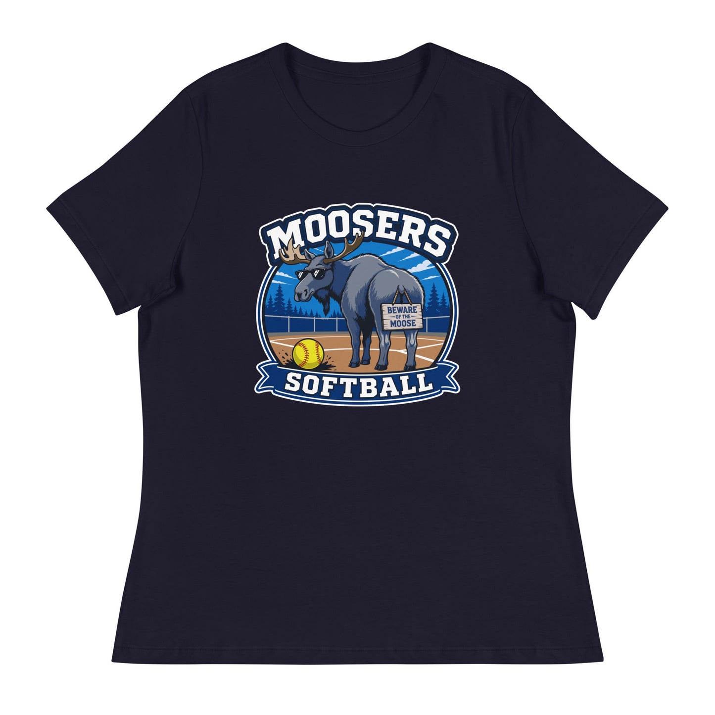 Performance | Women's Relaxed T Shirt | Moosers | Moose Diamond Mark Logo