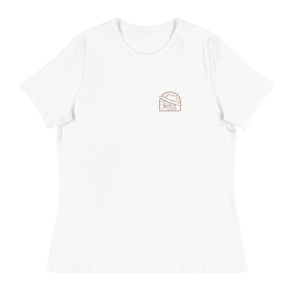 Performance | Women's Relaxed T Shirt | Morningstar Equine | Burnt Logo Logo