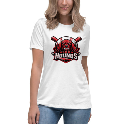Performance | Women's Relaxed T Shirt | Mountain House Bloodhounds | Blood Hounds Logo