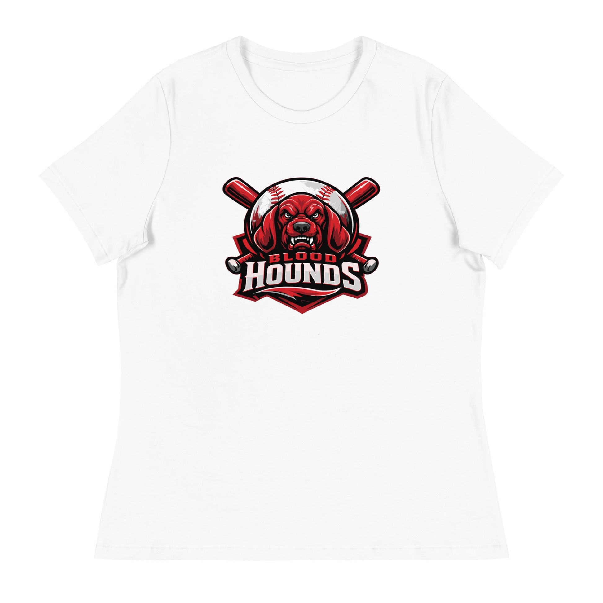 Performance | Women's Relaxed T Shirt | Mountain House Bloodhounds | Blood Hounds Logo