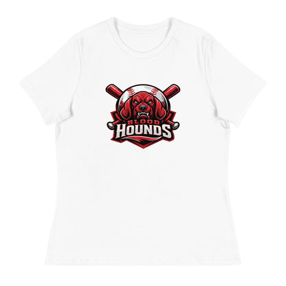 Performance | Women's Relaxed T Shirt | Mountain House Bloodhounds | Blood Hounds Logo