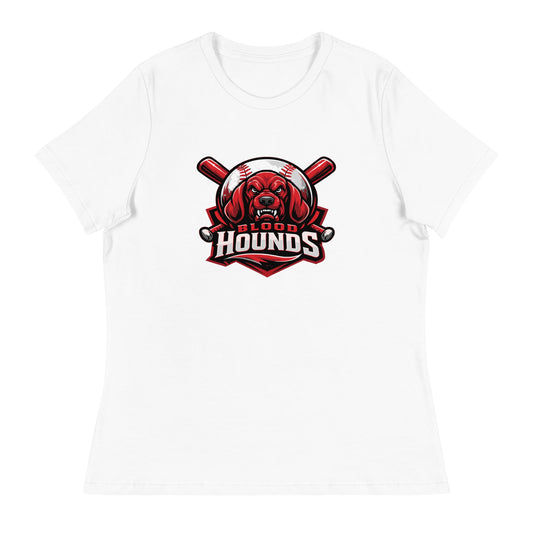 Performance | Women's Relaxed T Shirt | Mountain House Bloodhounds | Blood Hounds Logo